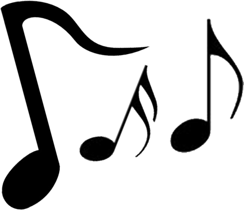 Pin Music Silhouette Clip Art - Music Notes Clipart Transparent Background (800x689), Png Download