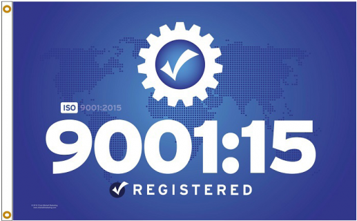 15 Quality Flag - Iso 9001 2015 Flag (520x416), Png Download
