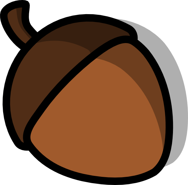 Acorn Clipart Cartoon - Squirrel Nut Clipart (600x589), Png Download