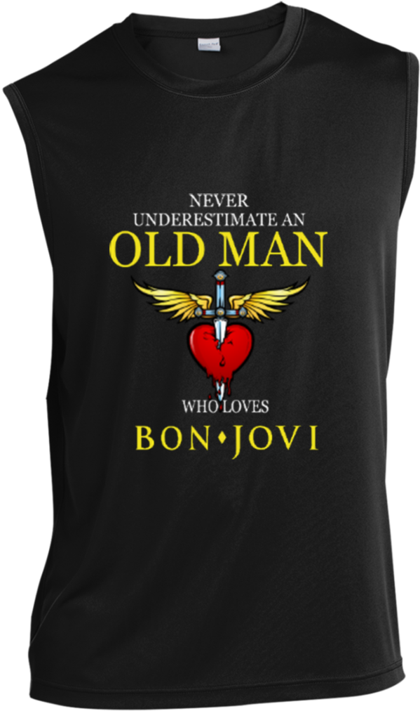 Never Underestimate An Old Man Who Loves Bon Jovi Sleeveless - Bon Jovi The Circle Tour (1024x1024), Png Download