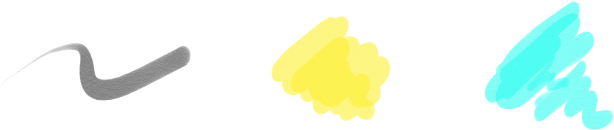 Wet And Dry Copic Brush Tip - Paint Daub Yellow Png (1024x256), Png Download