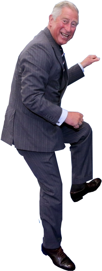 Prince Charles Climbing - Standing (481x967), Png Download