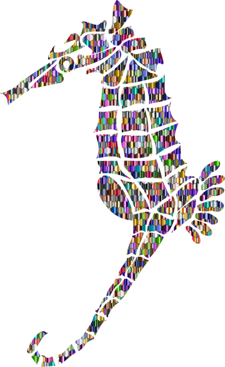 Seahorse Christmas Tree Computer Icons Hippocampus - Seahorse (460x750), Png Download