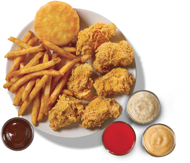 Online Ordering - Popeyes (682x590), Png Download