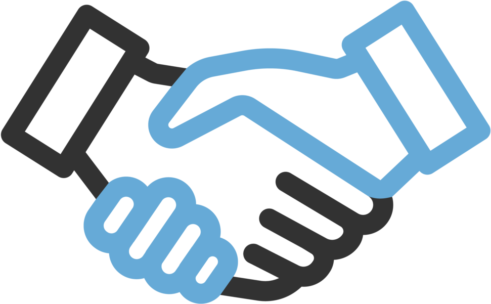 Icon Hand Shake - Partnership Symbol (1000x1000), Png Download