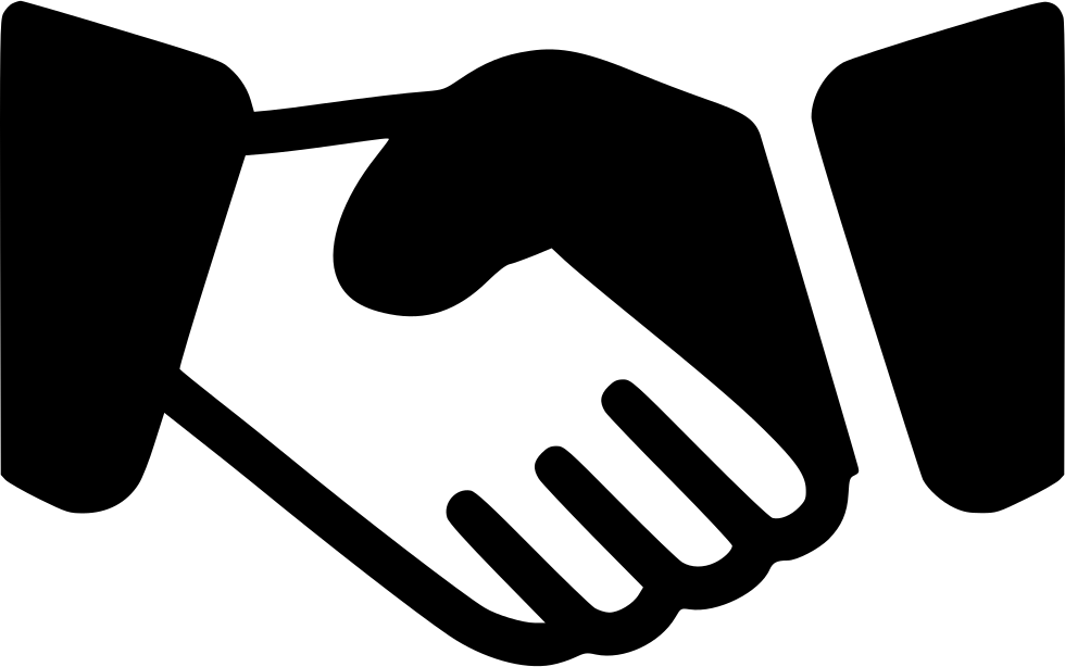 Hand Shake Comments - Hands Shaking Icon Png (980x614), Png Download