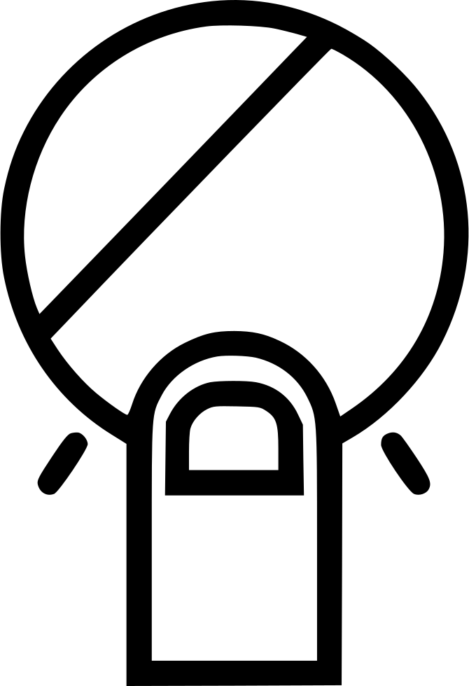 Finger Round Circle Press Touch Click Comments - Hand (670x980), Png Download