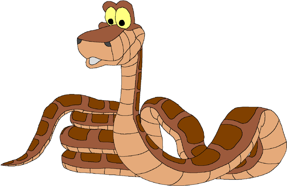 Snake Clipart Disney - Kaa Jungle Book Png (1024x665), Png Download