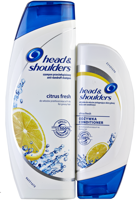 Head & Shoulders Citrus Fresh Shampoo & Conditioner - Head And Shoulders Shampoo (800x800), Png Download
