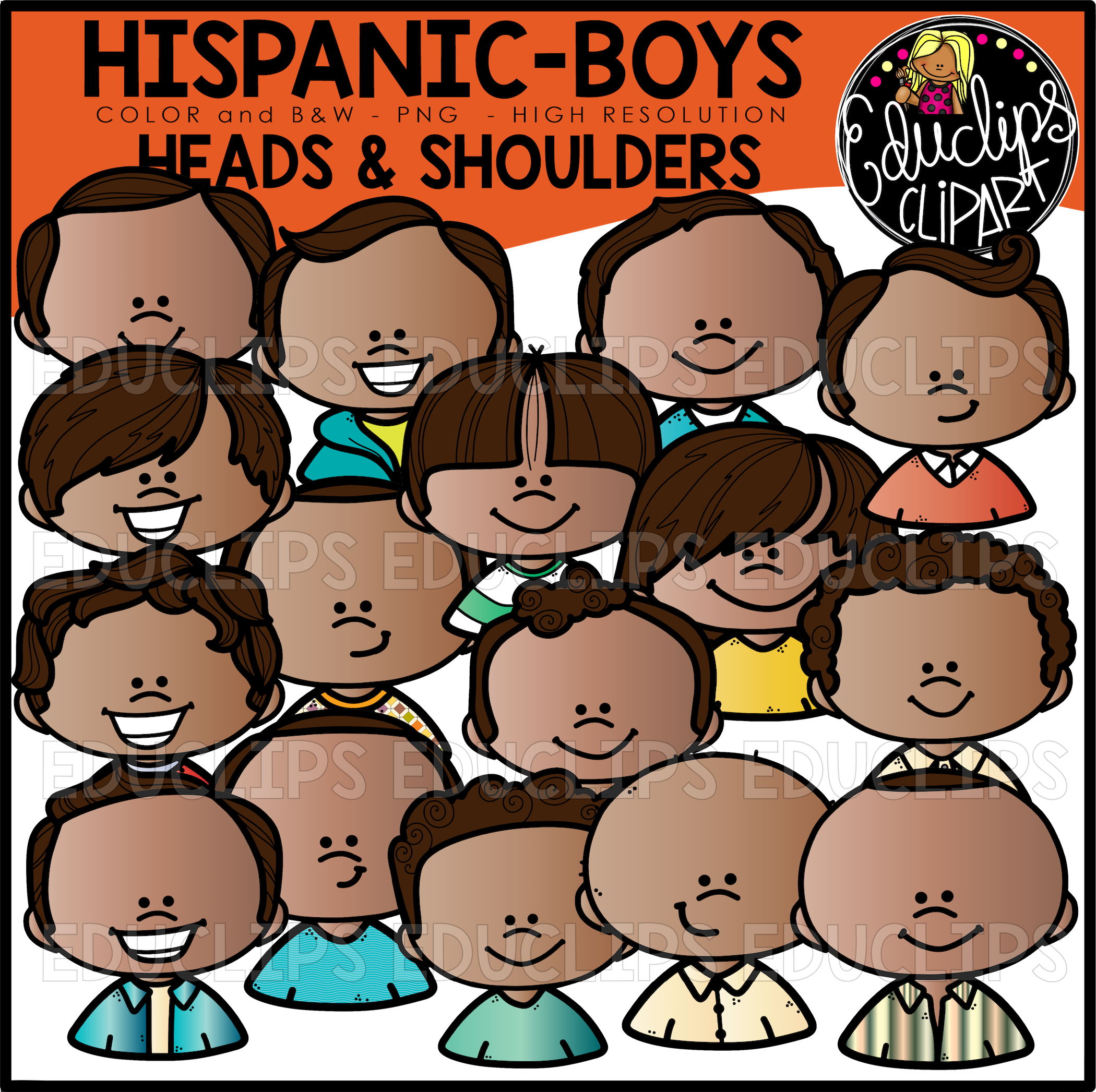 Hispanic Boys Heads & Shoulders - Child (2100x2093), Png Download
