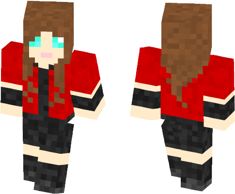 Scarlet Witch - Minecraft Skins Blackflash (584x497), Png Download