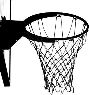 Black And White Basketball Hoop Transparent Png - Basketball Hoop Clipart Png (400x400), Png Download