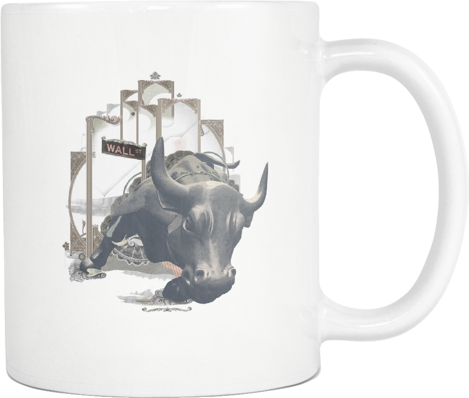 Bull Charging Design (1024x1024), Png Download