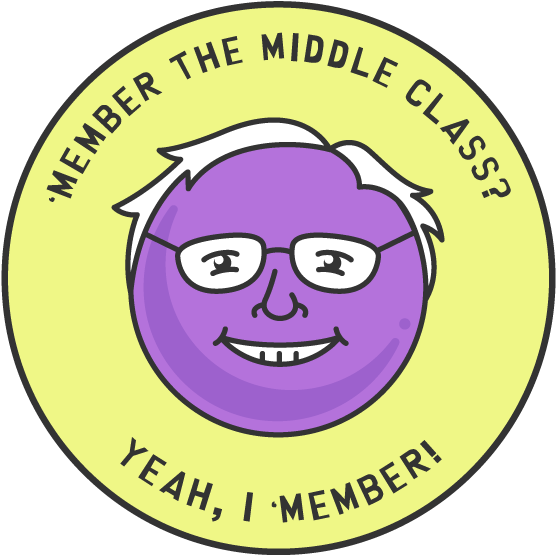 Member Bernies Illustration Vector Badge Middle Class - J Warner Wallace Age (800x600), Png Download