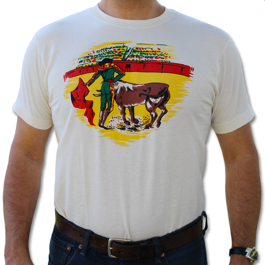 Matador Natural Colored Men's T-shirt By Atomic Swag - Bull (864x863), Png Download