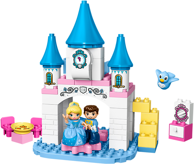Cinderella's Magical Castle - 10855 Lego (800x600), Png Download