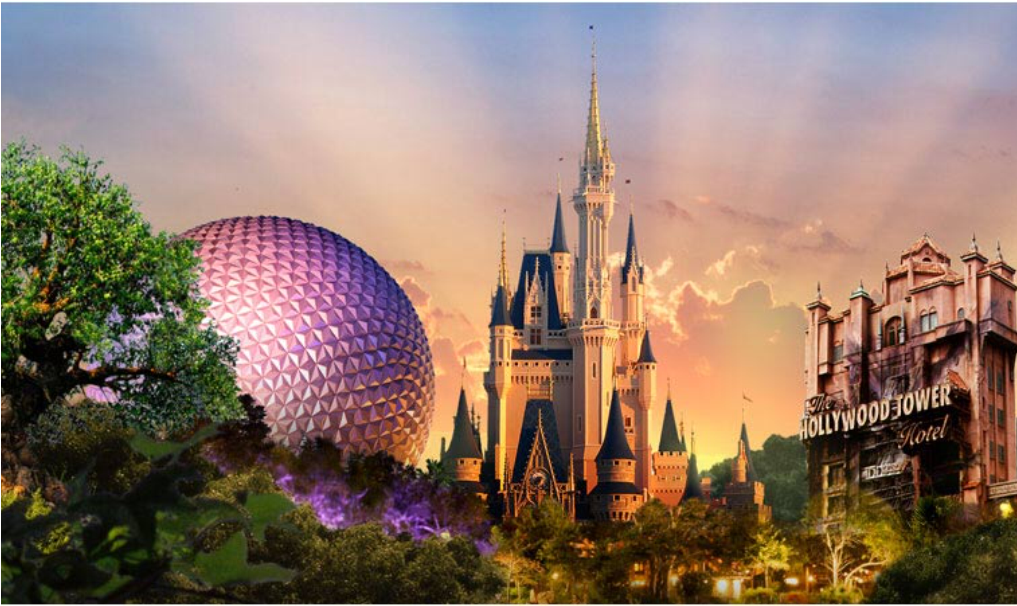 -opened October 1, - Walt Disney World (1016x830), Png Download