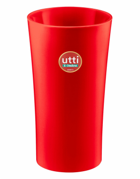 Red Plastic Cup 400 Ml - Verre Plastique Couleur (382x380), Png Download