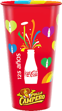 125 Years Hearts - Coca-cola Cups (500x500), Png Download