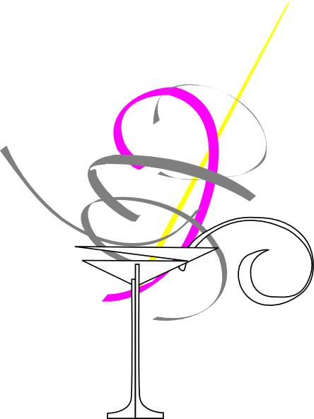 Martini Clip Art - Cocktail Glass (444x593), Png Download