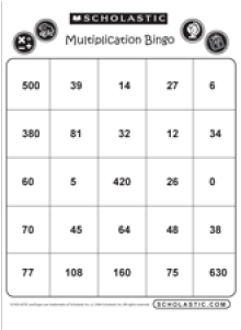 Multiplication Bingo Sheet - Day Jimmy's Boa Ate The Wash (1991) (400x300), Png Download