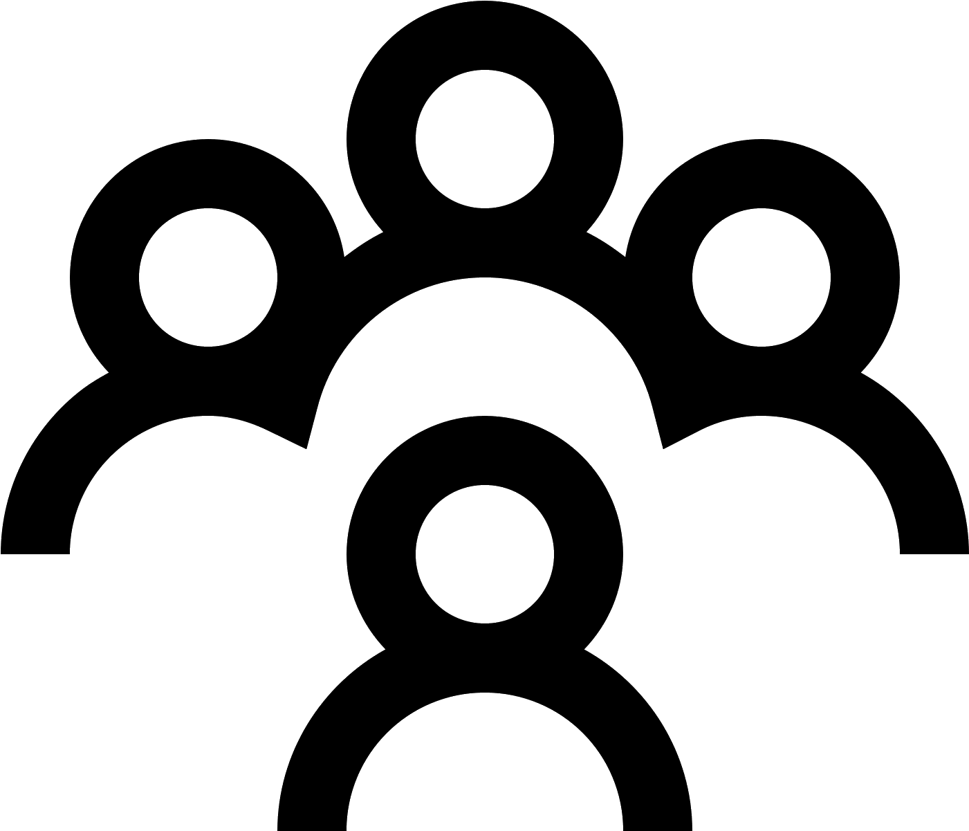 This Logo For "conference" Shows The Silhouette Outlines - Windows 10 Icon Man (1600x1600), Png Download