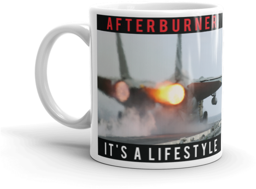 Afterburner Mug - F 14 Tomcat (600x600), Png Download