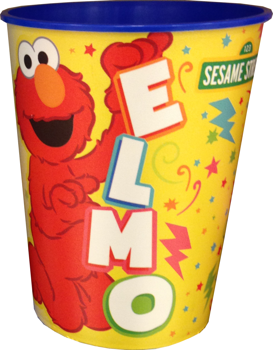 Sesame Has A New Set Of Plastic Cups Featuring Cookie - Elmo Sesame Street 16 Oz Plastic Keepsake Doodle Cup (1126x1446), Png Download