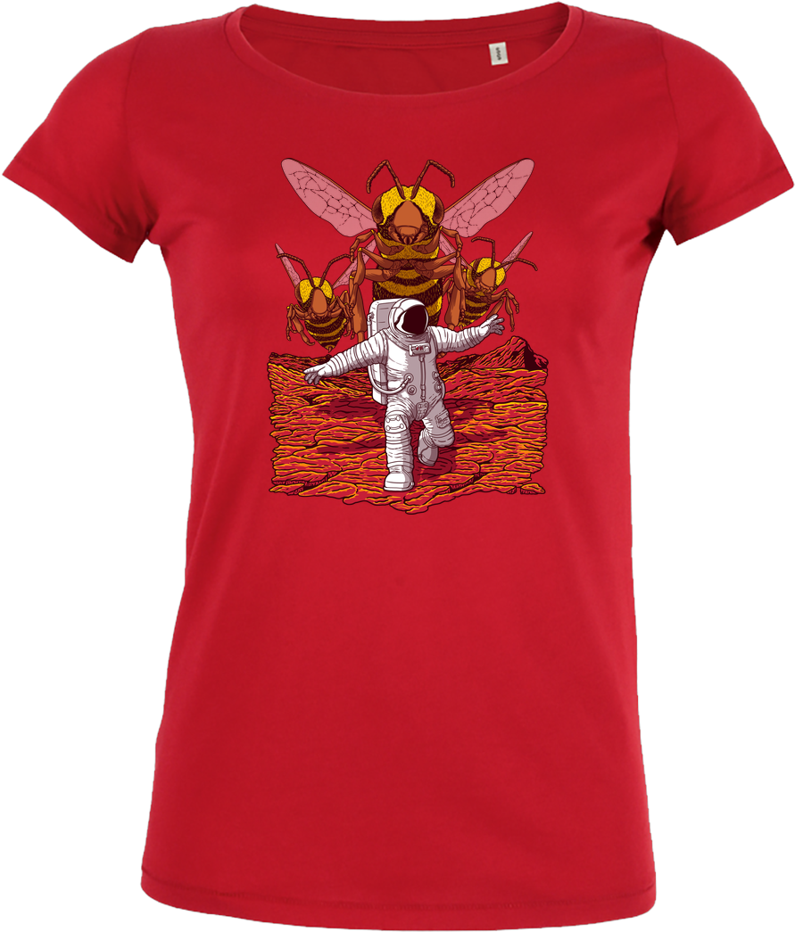 Jcmaziu Killer Bees On Mars T-shirt Stella Loves Red (1044x1044), Png Download