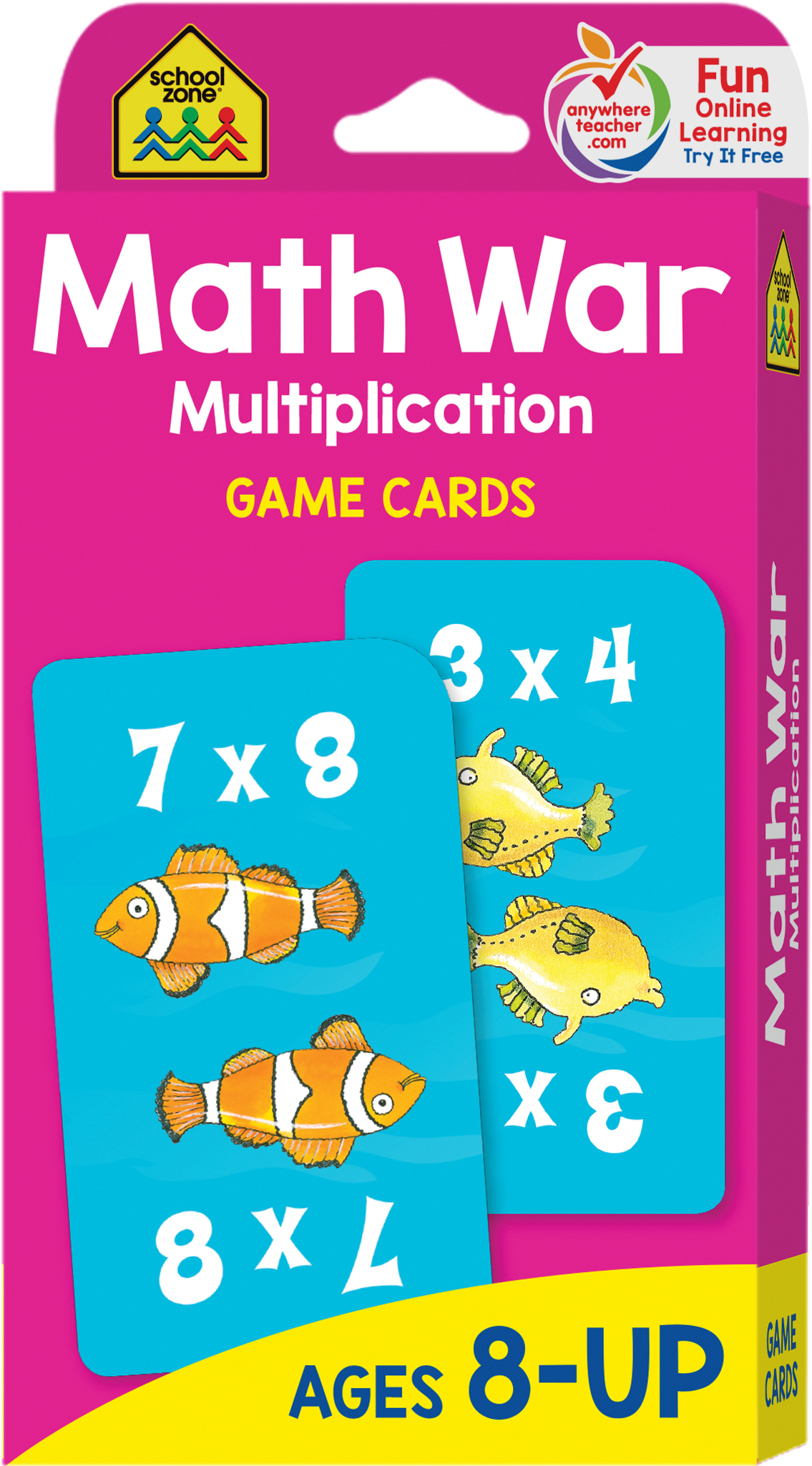 Math War Multiplication Game Cards, School Zone Publishing (2048x2048), Png Download