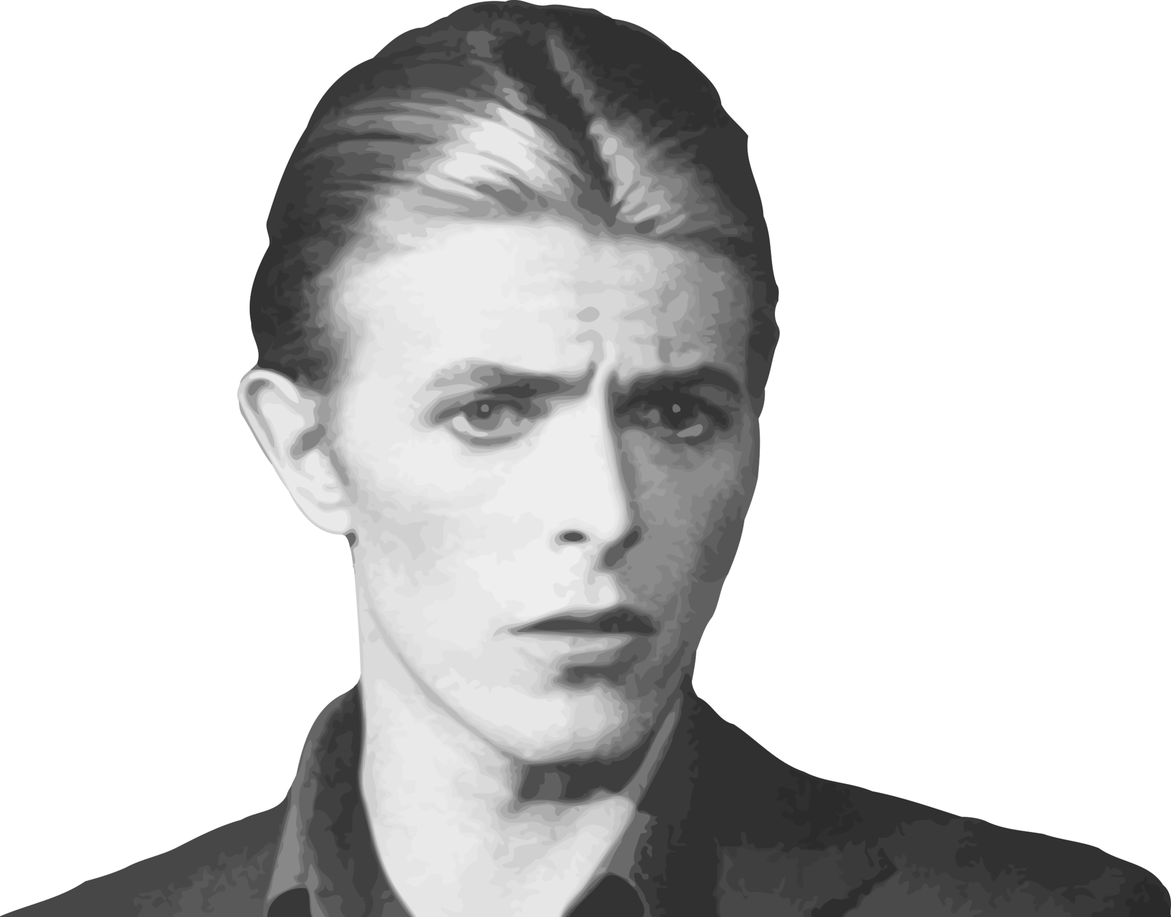 Clipart - David Bowie Png (2400x1879), Png Download