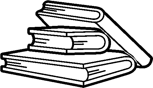 Reading Books Coloring Page - Libros De Lectura Para Colorear (600x470), Png Download