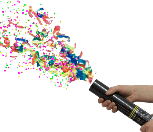 Cartuchos Manuales De Confeti - Confetti (500x499), Png Download