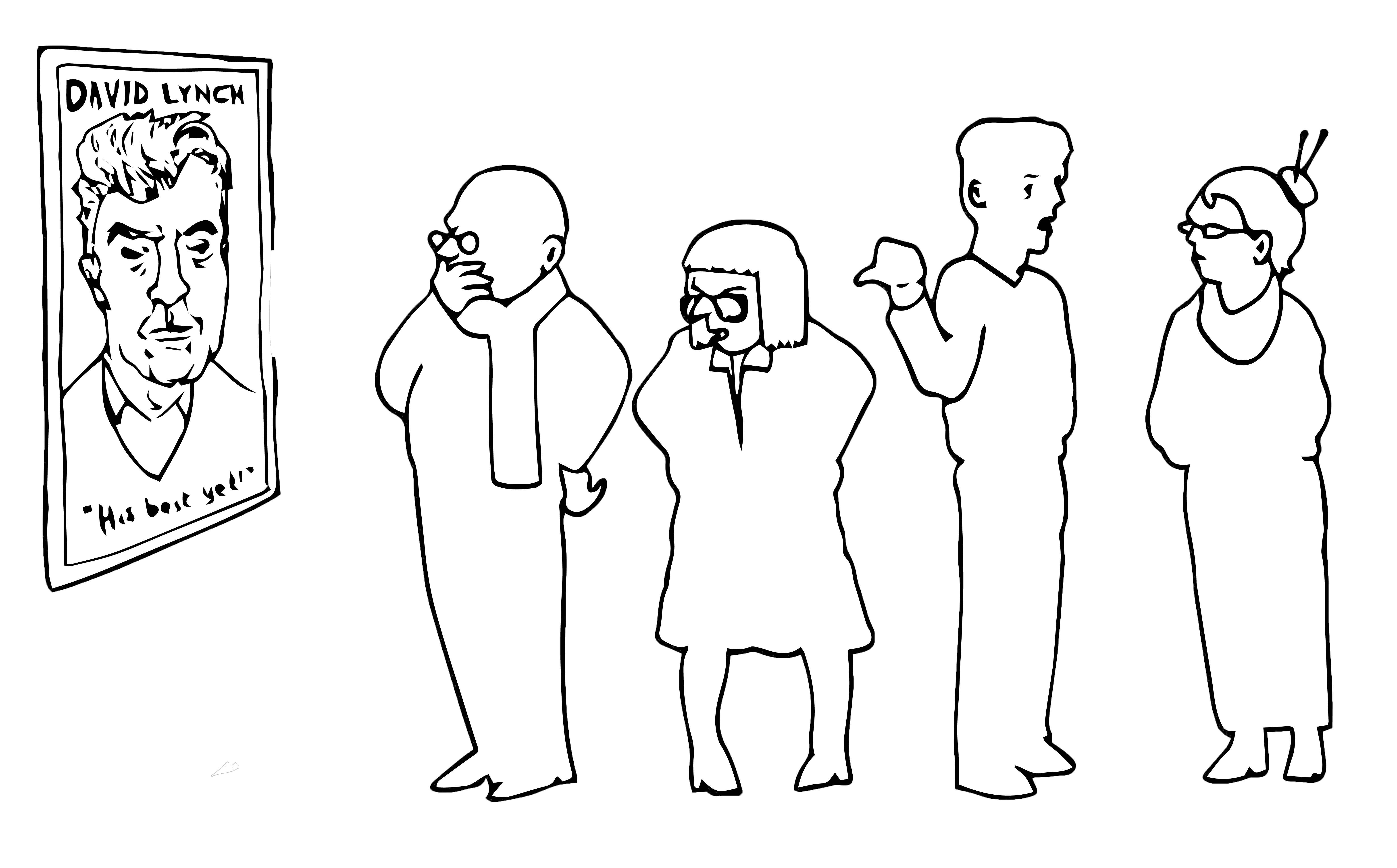 Laughing At The Movies - Cartoon (6259x3891), Png Download