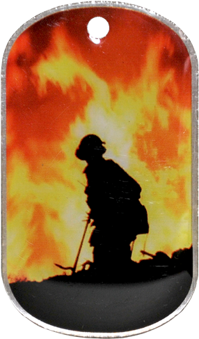 8mm Thick Stainless Steel Offset Printed Dog Tag - Stainless Steel (500x500), Png Download