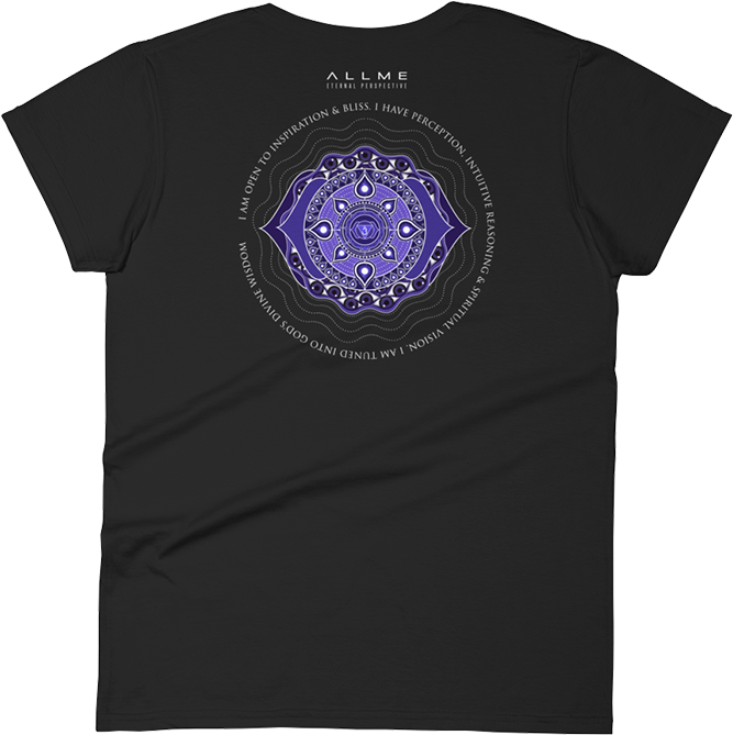 I Am Conscious Women Black Tee Back (777x777), Png Download