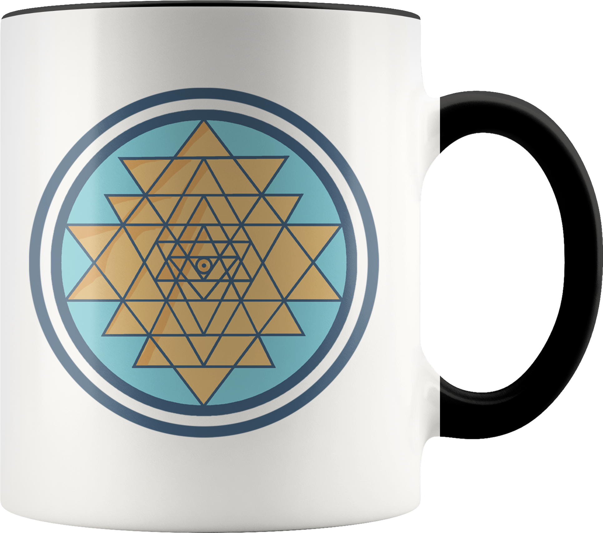 Sri Yantra Hindu Geometric Spiritual Symbol 11oz - Mug (2000x2000), Png Download