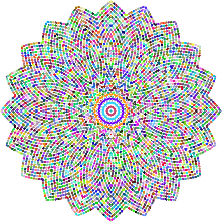 Puncak Mandala Sri Yantra - Transparent Background Mandala Png (750x750), Png Download