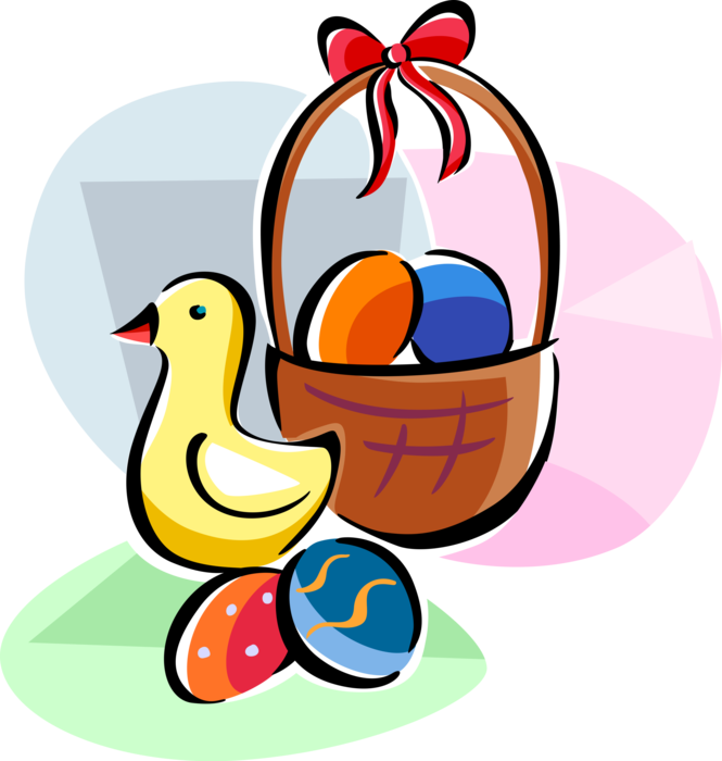 Vector Illustration Of Easter Baby Yellow Chick Bird - Easter (665x700), Png Download