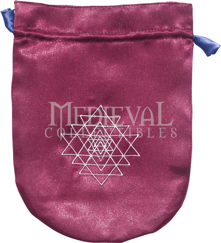 Purple Satin Sri Yantra Bag - Purple Satin Shri Yantra Tarot Bag (848x848), Png Download