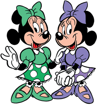 Millie And Melody Mouse Mother (318x436), Png Download