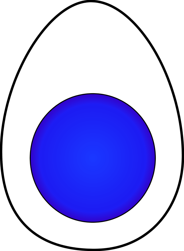 Fried Egg Clipart - Boiled Egg (600x816), Png Download