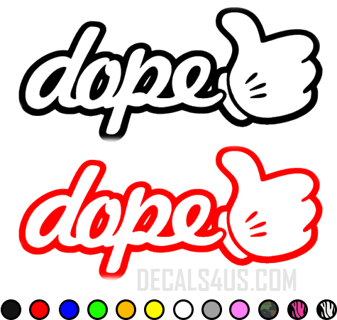 Dope Mickey Hands - Decal (500x500), Png Download