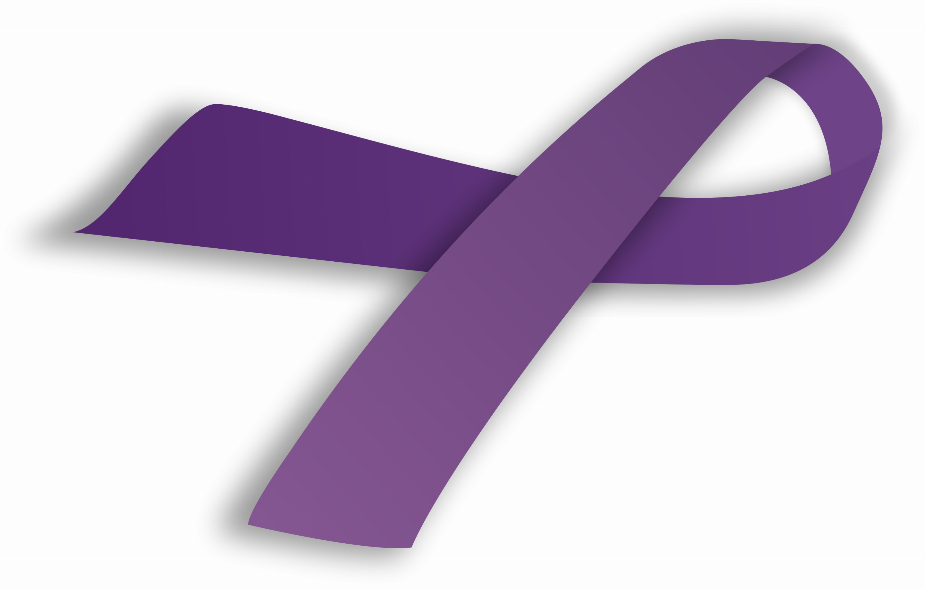 2000px-purple Ribbon - Svg - Blue Ribbon (3135x1999), Png Download