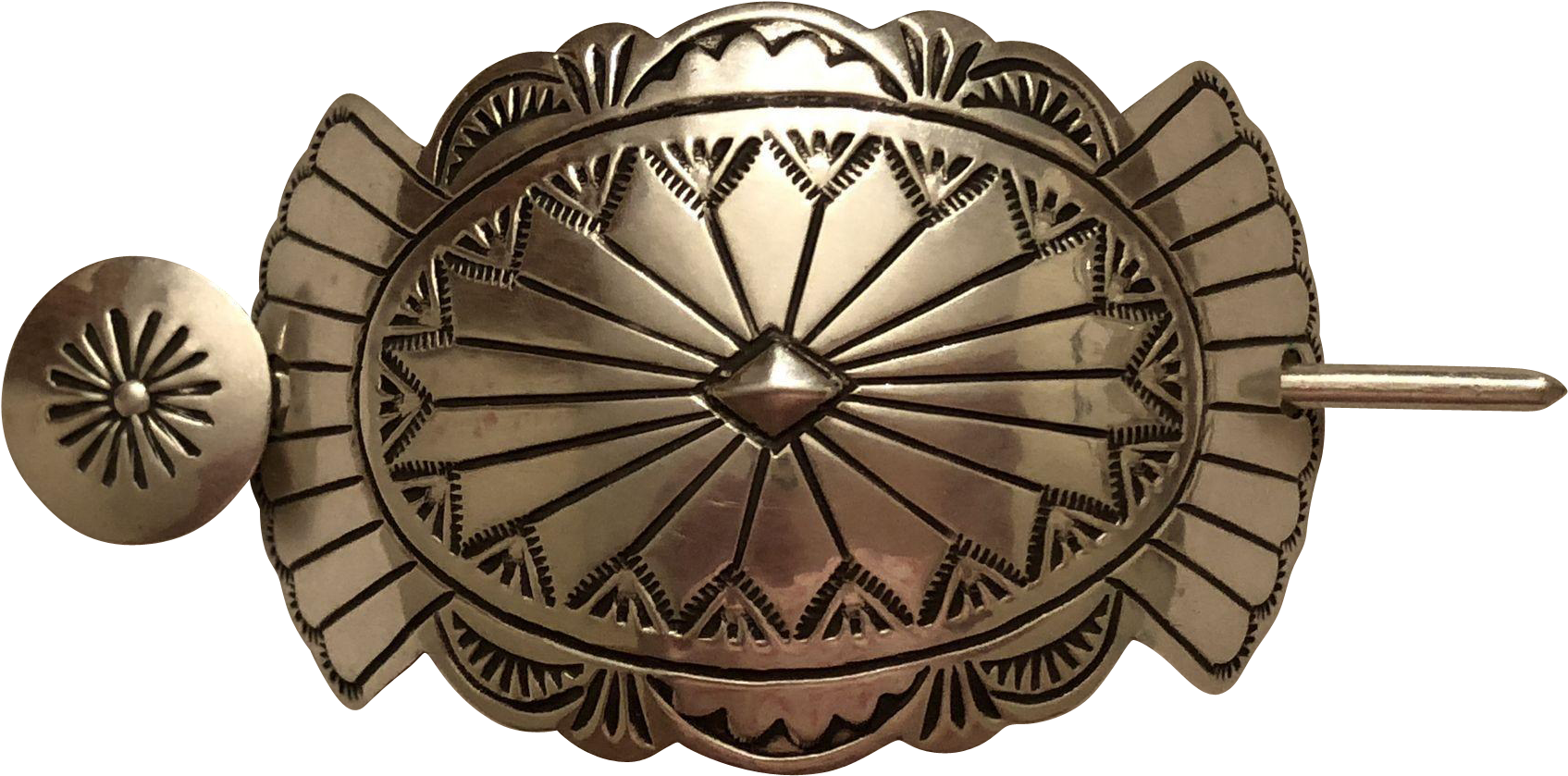 Vintage Signed Blkgt Native American Sterling Silver - Hair (1694x1694), Png Download