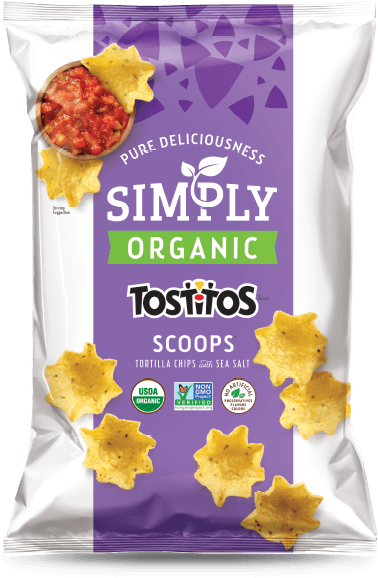 Simply Tostitos Organic Scoops Tortilla Chips - Tostitos Organic Scoops (400x600), Png Download