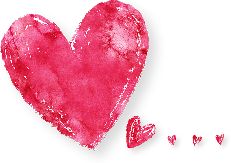 Series Of Crayon Hearts Starting Small In The Background - Heart (776x550), Png Download