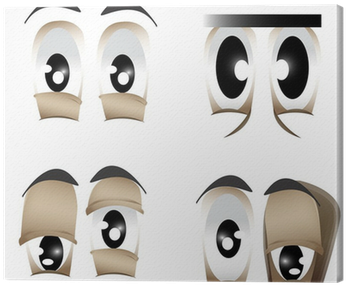 Different Shape Of Eyes Vector Canvas Print • Pixers® - Eye (400x400), Png Download