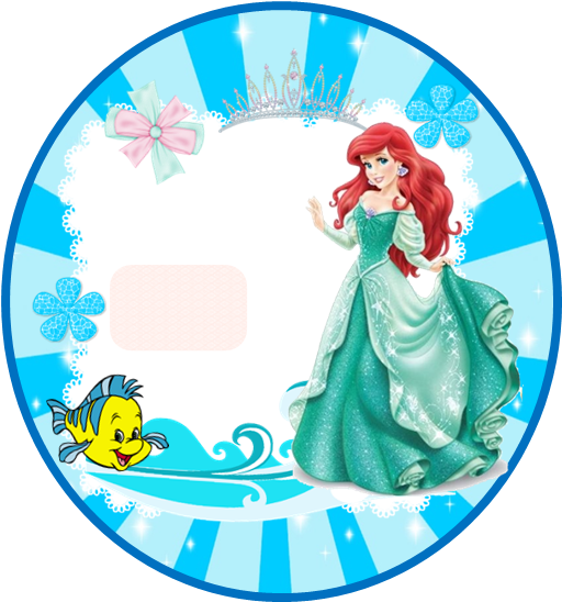 Toppers Y Wrappers Para Cupcake Para Imprimir Gratis - Advanced Graphics Ariel Royal Debut - Disney Cardboard (568x606), Png Download