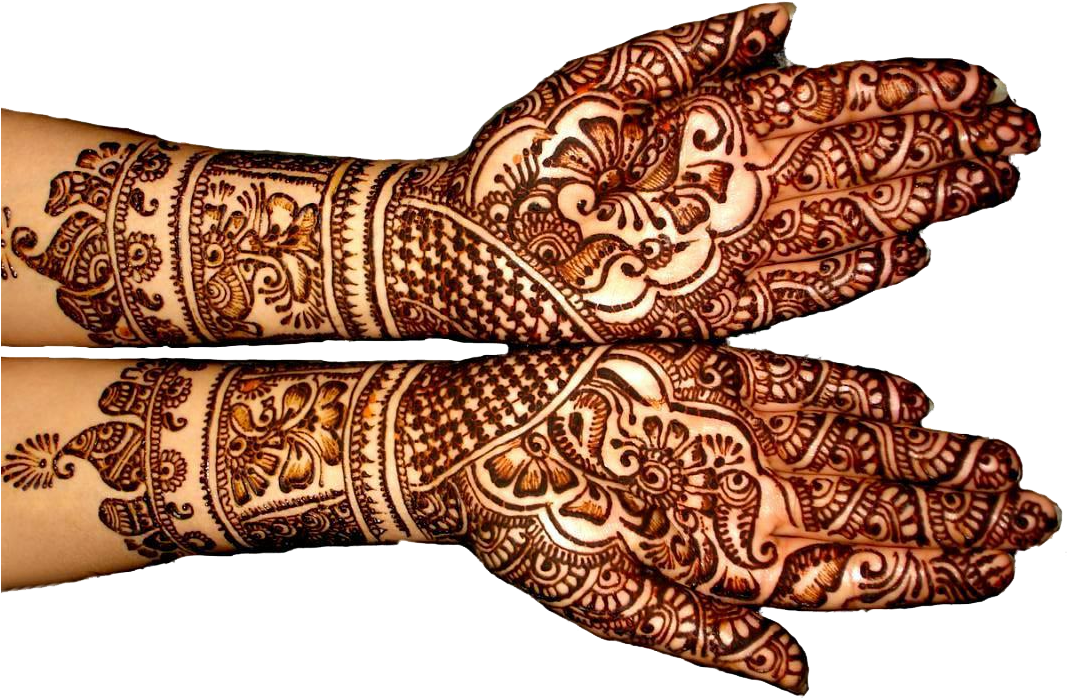 Mehandi Designs For Hands Free Download (1066x800), Png Download
